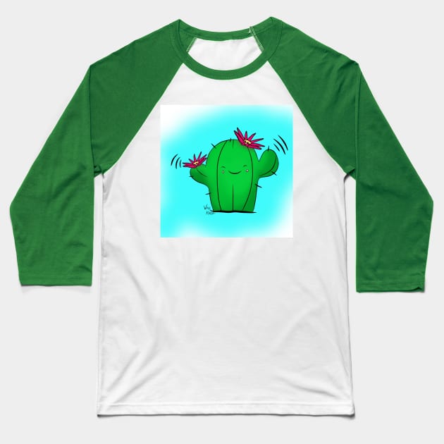 Sassy cactus Baseball T-Shirt by VikkiKrash